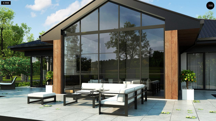 Проект дома U406 - 5 Одноэтажные дома в Киеве