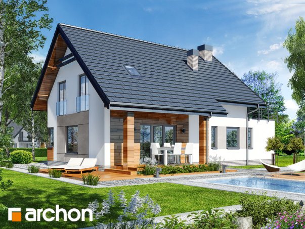 Проект дома Дом в яблонках 8 (Г2) - 2 С мансардным этажом дома в Киеве