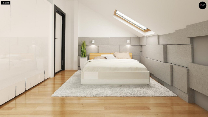 Проект дома U210 GLt - 11 С мансардным этажом дома в Киеве