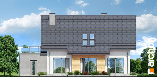 Проект дома Дом в хостах - 6 С мансардным этажом дома в Киеве