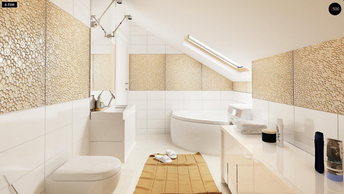 Проект дома U210 GLt - 14 С мансардным этажом дома в Киеве