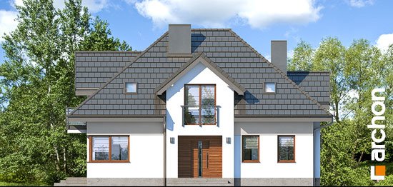 Проект дома Дом в сливах 2 - 3 С мансардным этажом дома в Киеве