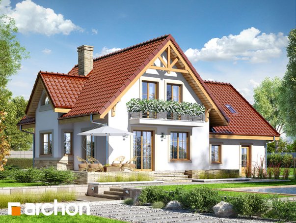 Проект дома Дом в абрикосах (Г2) вер.2 - 2 С мансардным этажом дома в Киеве