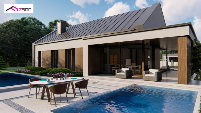 Проект дома U475 - 3 Одноэтажные дома в Киеве