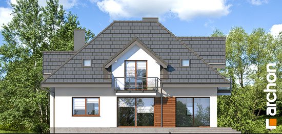 Проект дома Дом в сливах 2 - 6 С мансардным этажом дома в Киеве