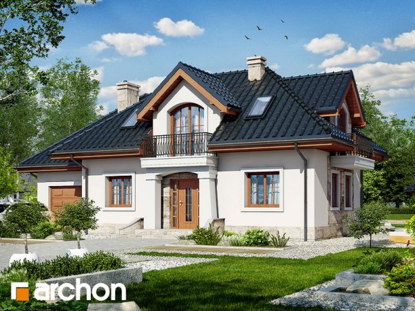 Проект дома Дом в алоэ 2 вер.2 - 2 С мансардным этажом дома в Киеве