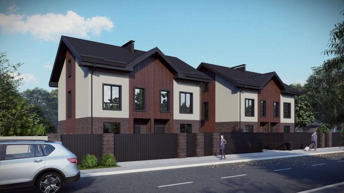 Проект дома DBT 650 - 3 Двухэтажные дома в Киеве