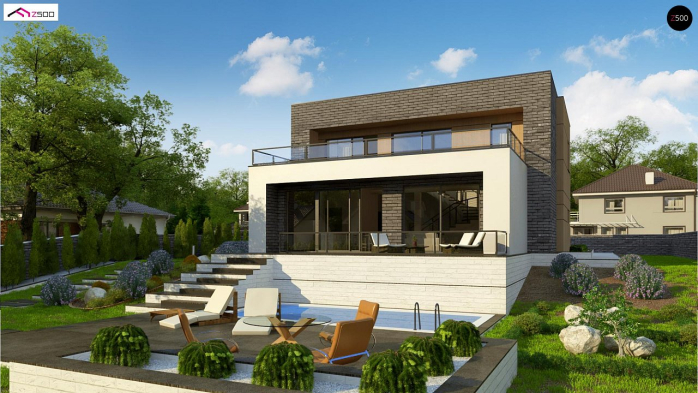 Проект дома Ux155 - 1 Двухэтажные дома в Киеве