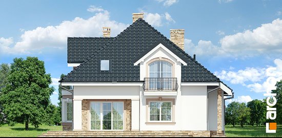 Проект дома Дом в кокосах (Г) вер.2 - 6 С мансардным этажом дома в Киеве