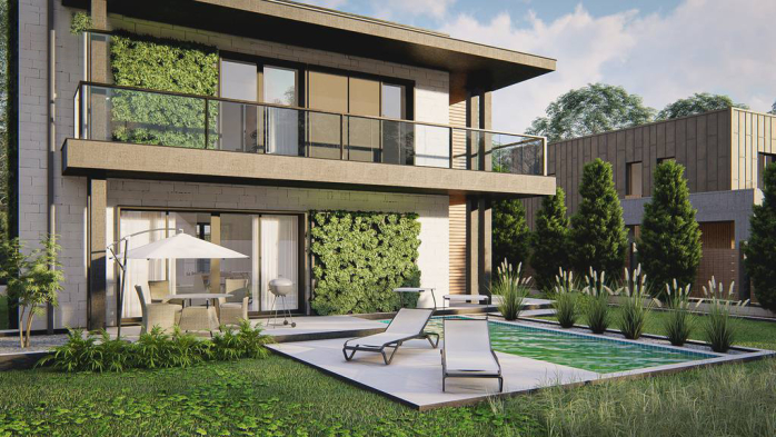 Проект дома Ux174 - 4 Двухэтажные дома в Киеве