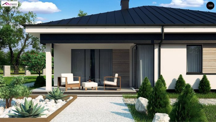 Проект дома U200 BG - 6 Одноэтажные дома в Киеве