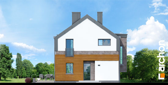 Проект дома Дом под ивой - 3 С мансардным этажом дома в Киеве