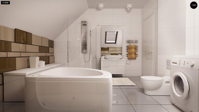 Проект дома U288 - 13 С мансардным этажом дома в Киеве