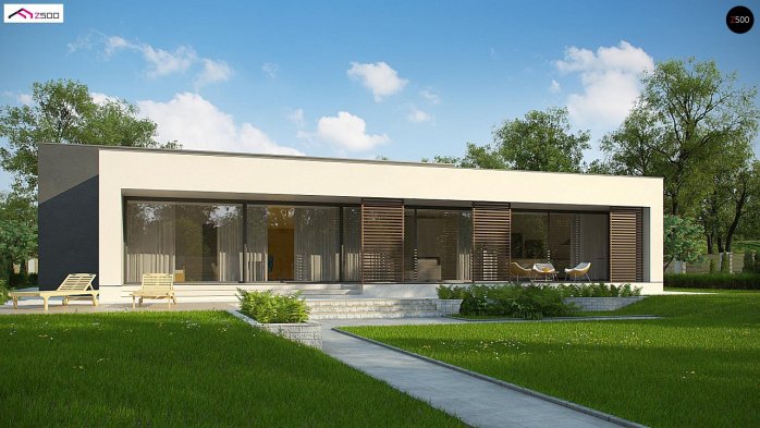 Проект дома Ux72 - 7 Одноэтажные дома в Киеве