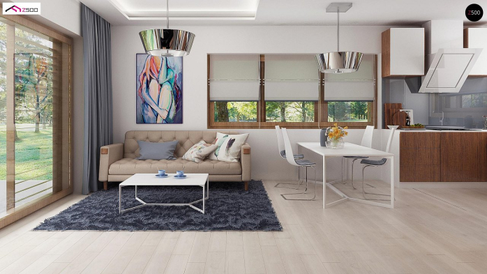 Проект дома U217 - 5 С мансардным этажом дома в Киеве