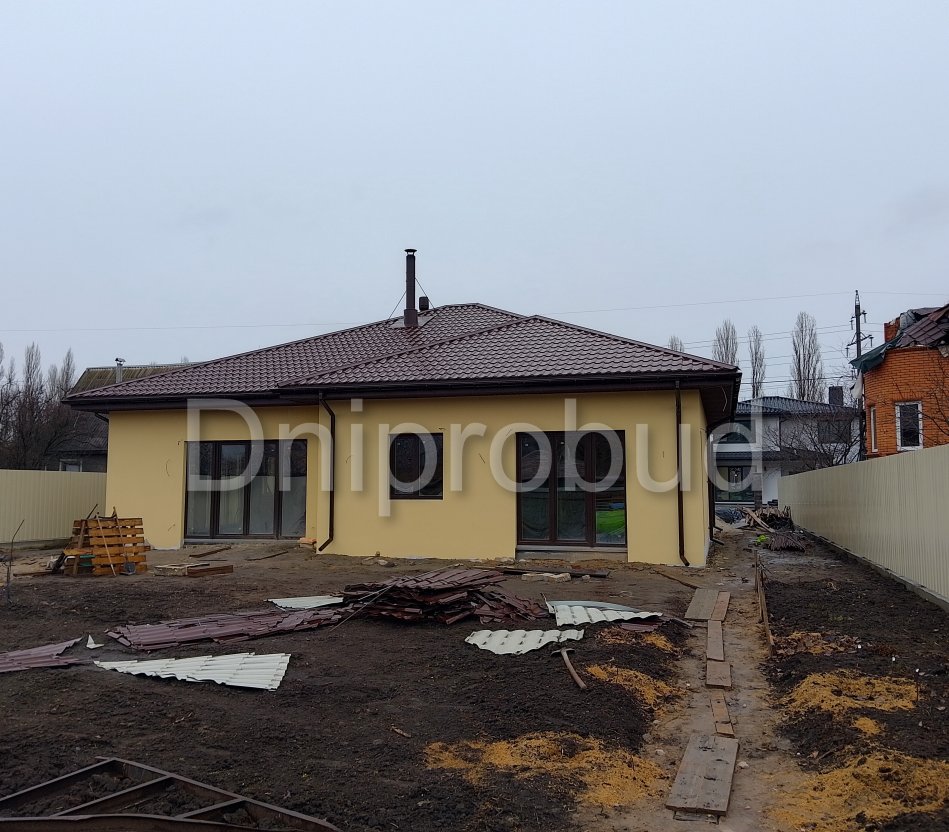 Одноэтажный дом с большим гаражом (Оболонь)