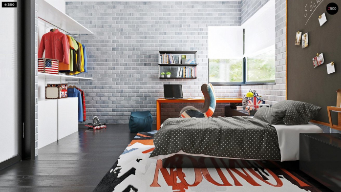 Проект дома Ux63 B+PK - 15 Двухэтажные дома в Киеве