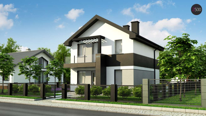 Проект дома U372 pk - 1 Двухэтажные дома в Киеве