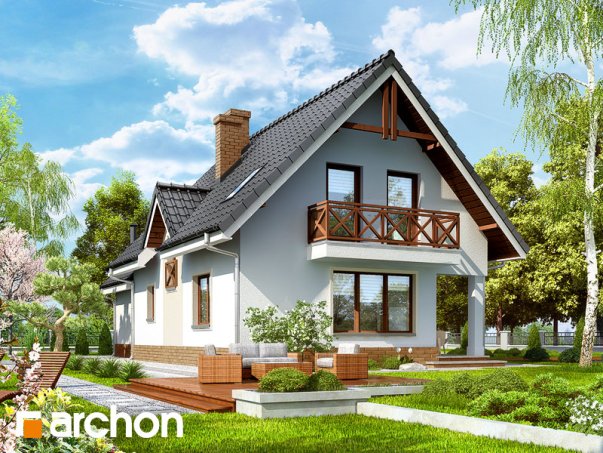 Проект дома Дом в клюкве 2 вер.2 - 2 С мансардным этажом дома в Киеве