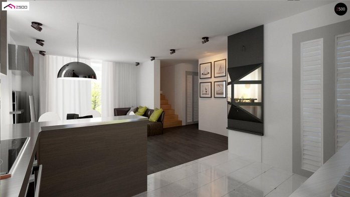 Проект дома U75 - 6 С мансардным этажом дома в Киеве