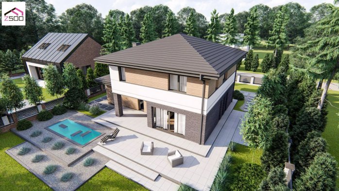 Проект дома U421 25+ - 5 Двухэтажные дома в Киеве