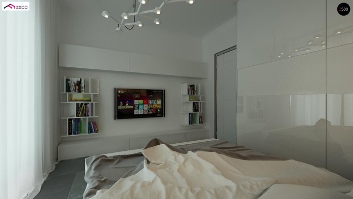 Проєкт будинку U122 - З мансардним поверхом дома у Києві