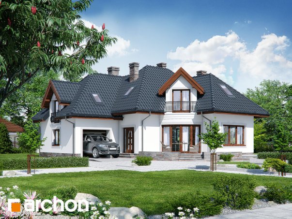 Проект дома Дом в бересклете вер.2 - 1 С мансардным этажом дома в Киеве