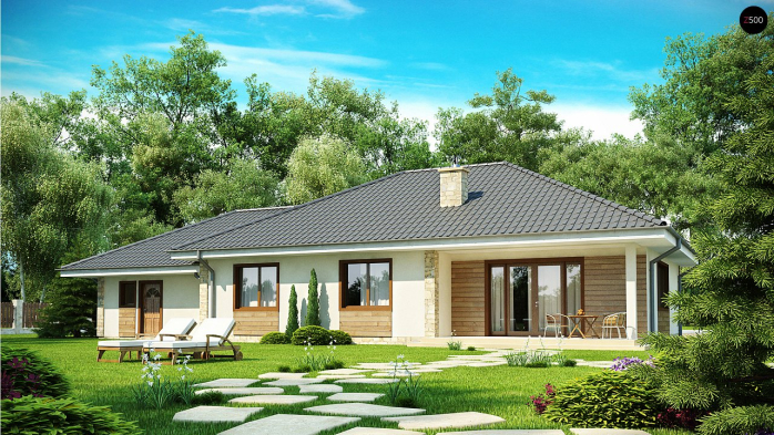 Проект дома U35 - 2 Одноэтажные дома в Киеве