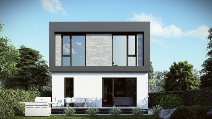 Проєкт будинку DBT 647 - Двоповерхові дома у Києві