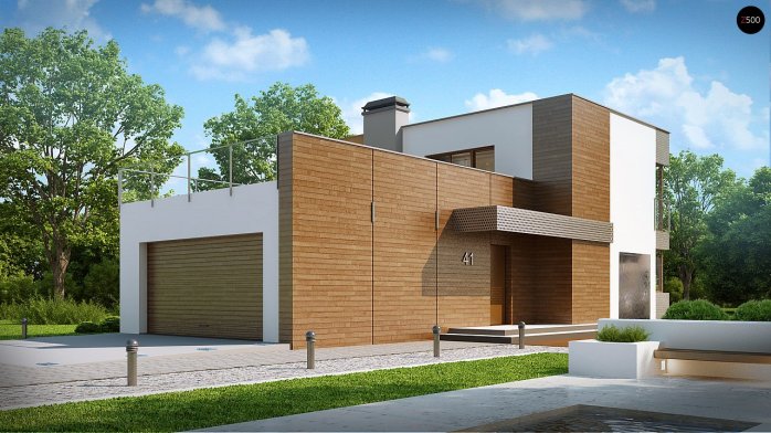 Проект дома Ux41 - 1 Двухэтажные дома в Киеве