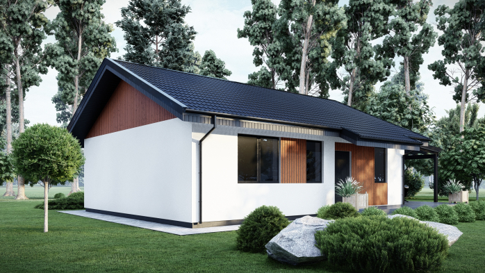 Проект дома DBT 552 - 3 Одноэтажные дома в Киеве