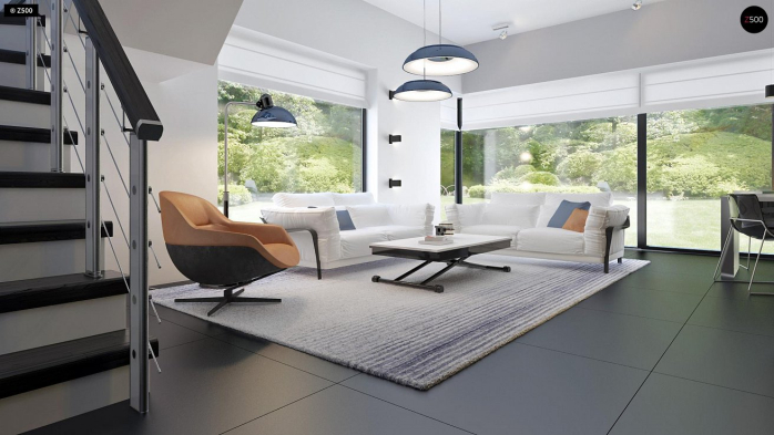 Проект дома Ux63 B+PK - 8 Двухэтажные дома в Киеве