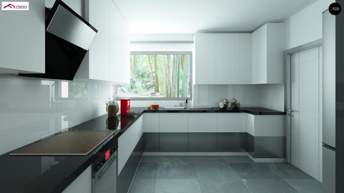 Проєкт будинку U122 - З мансардним поверхом дома у Києві