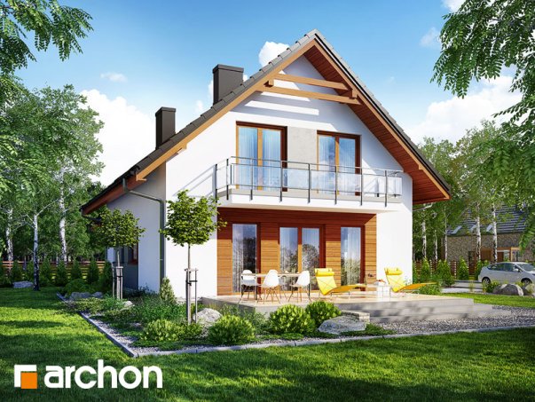 Проект дома Дом в рододендронах 16 - 2 С мансардным этажом дома в Киеве