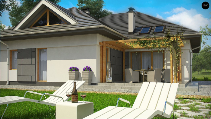 Проект дома U306 - 5 С мансардным этажом дома в Киеве