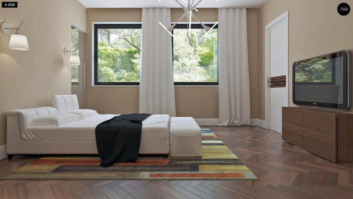 Проект дома U240 - 9 С мансардным этажом дома в Киеве