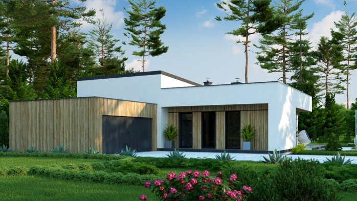 Проект дома Ux35 GL2 - 5 Одноэтажные дома в Киеве