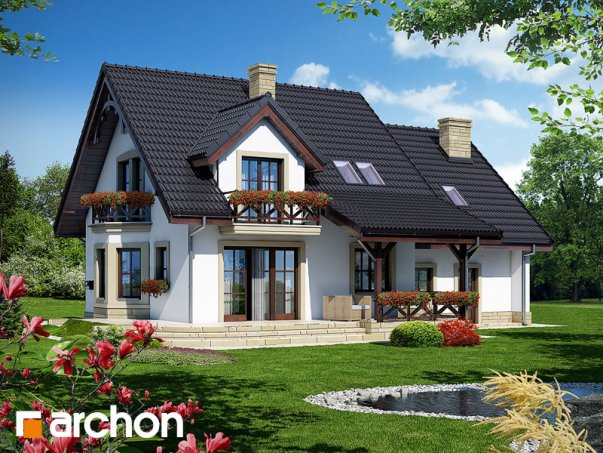 Проект дома Дом в тамарисках 4 (Г2) вер.2 - 2 С мансардным этажом дома в Киеве