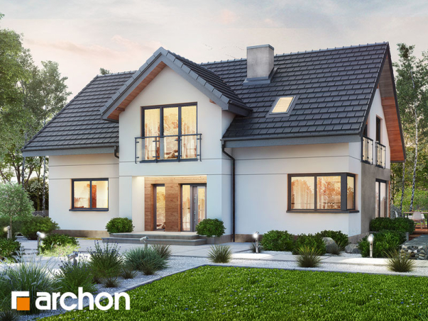 Проект дома Дом под софорой 3 - 2 С мансардным этажом дома в Киеве