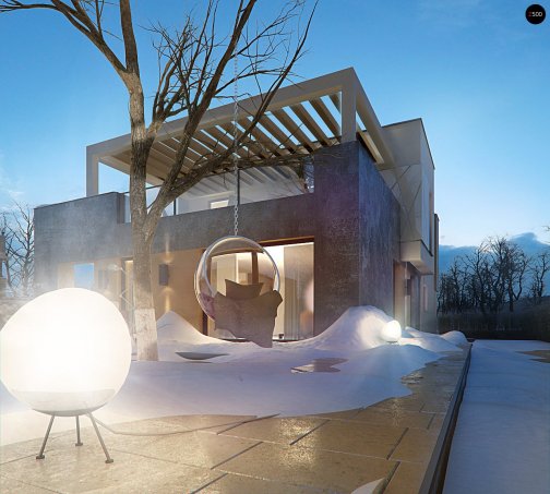 Проєкт будинку Ux45 - Двоповерхові дома у Києві