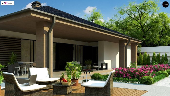 Проект дома U344 - 5 Одноэтажные дома в Киеве