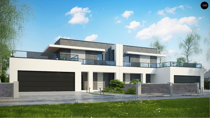 Проект дома Ub16 - 1 Двухэтажные дома в Киеве