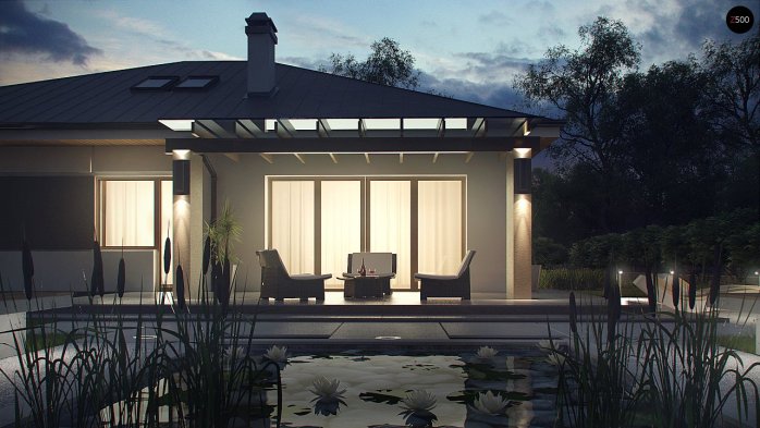 Проект дома U158 - 3 Одноэтажные дома в Киеве