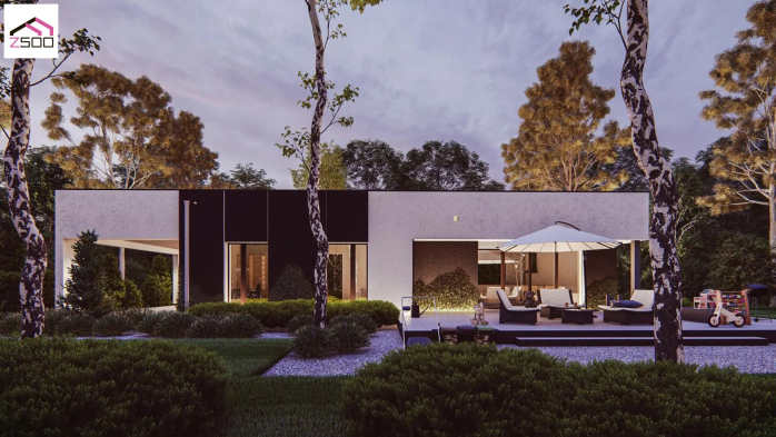 Проєкт будинку Ux270 - Одноповерхові дома у Києві