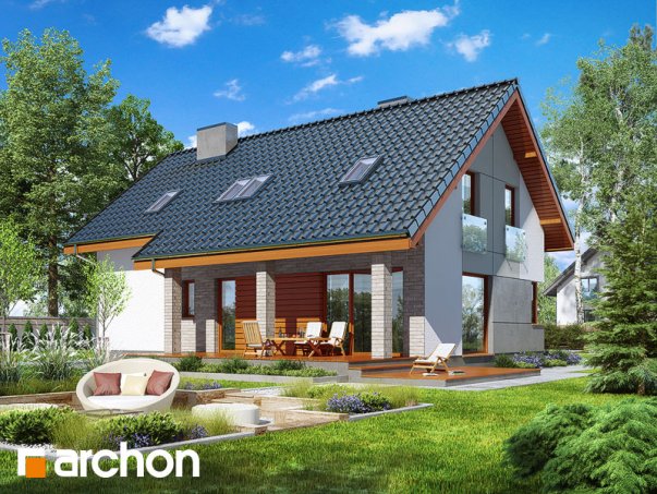 Проект дома Дом в журавках 4 - 2 С мансардным этажом дома в Киеве