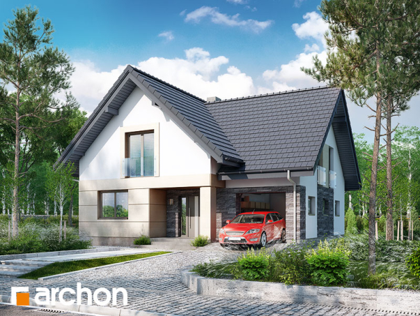 Проект дома Дом в миловонках 2 - 1 С мансардным этажом дома в Киеве