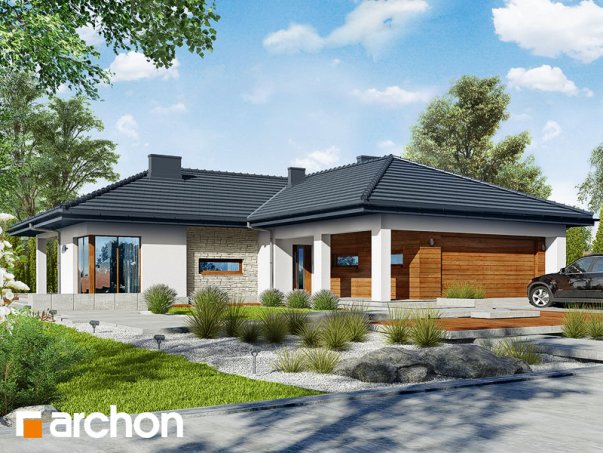 Проект дома Дом под какао вер.2 - 1 Одноэтажные дома в Киеве