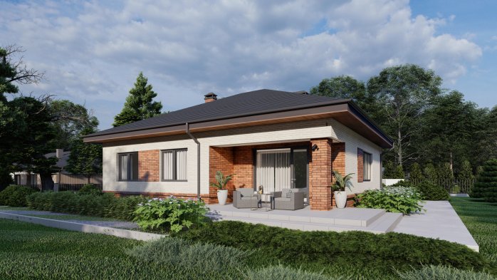 Проект дома U273 k - 7 Одноэтажные дома в Киеве