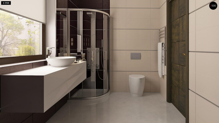 Проект дома U261 v1 - 15 С мансардным этажом дома в Киеве