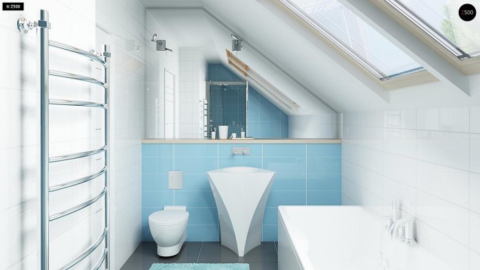 Проект дома U212 GL - 12 С мансардным этажом дома в Киеве